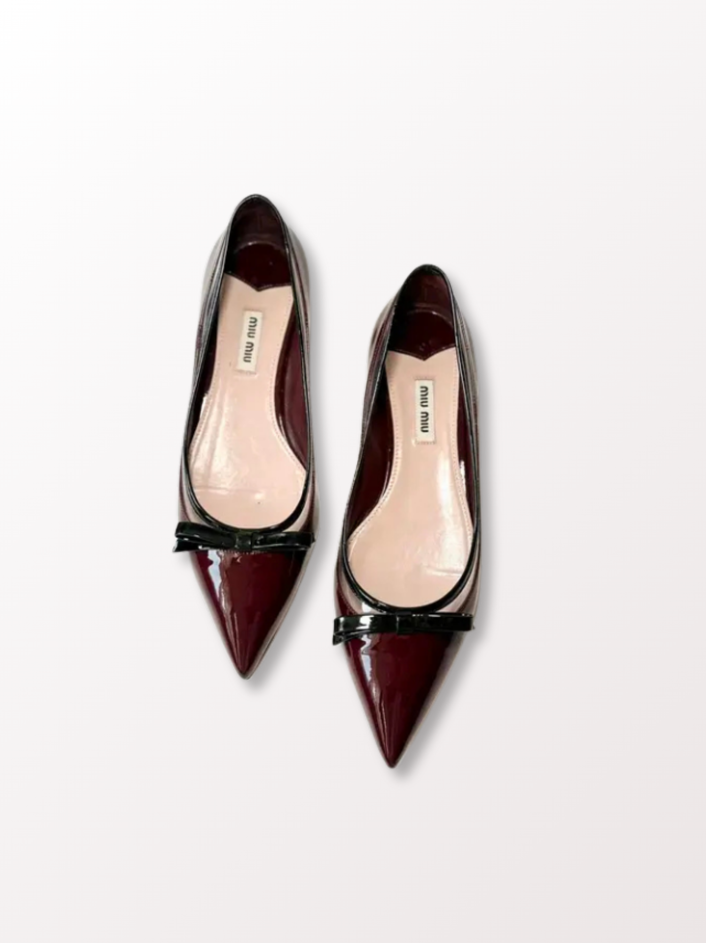 Miu Miu Lackleder Ballerinas 38
