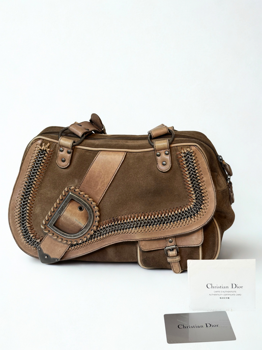 Dior Gaucho Chain Bag in Suede – 2008