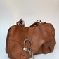 Vintage Christian Dior Gaucho bag brown grained leather