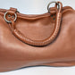 Vintage Christian Dior Gaucho bag brown grained leather