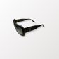 Vintage Chanel Sunglasses – Model 5102 C.653/11 – Black/Grey/Beige Pattern with Silver CC Logos