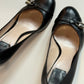 Christian Dior Padlock Heels Black Leather 38