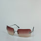 Chanel Vintage Rimless Sunglasses rhinestones – Model 4017D C12489
