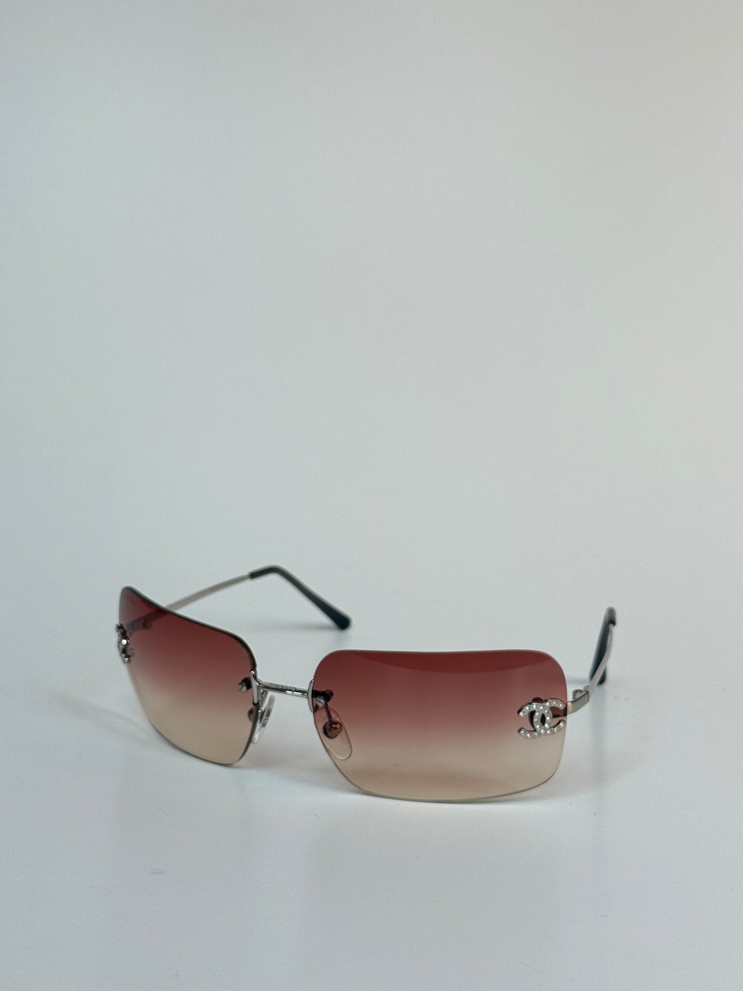 Chanel Vintage Rimless Sunglasses rhinestones – Model 4017D C12489