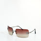 Chanel Vintage Rimless Sunglasses rhinestones – Model 4017D C12489