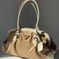 Prada Woven Raffia Shoulder Bag
