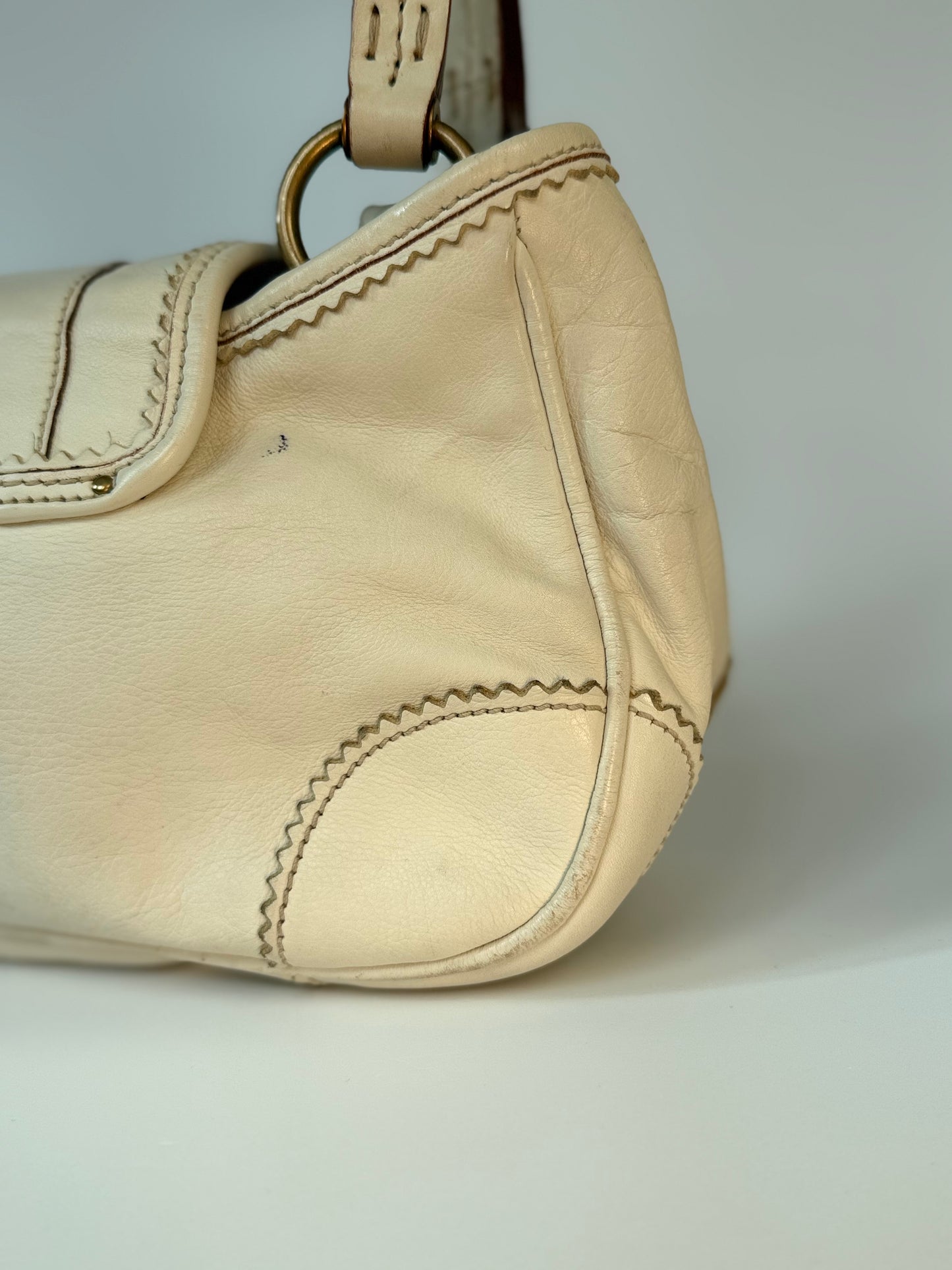 Miu Miu Joie Mini Bag in Cream Leather
