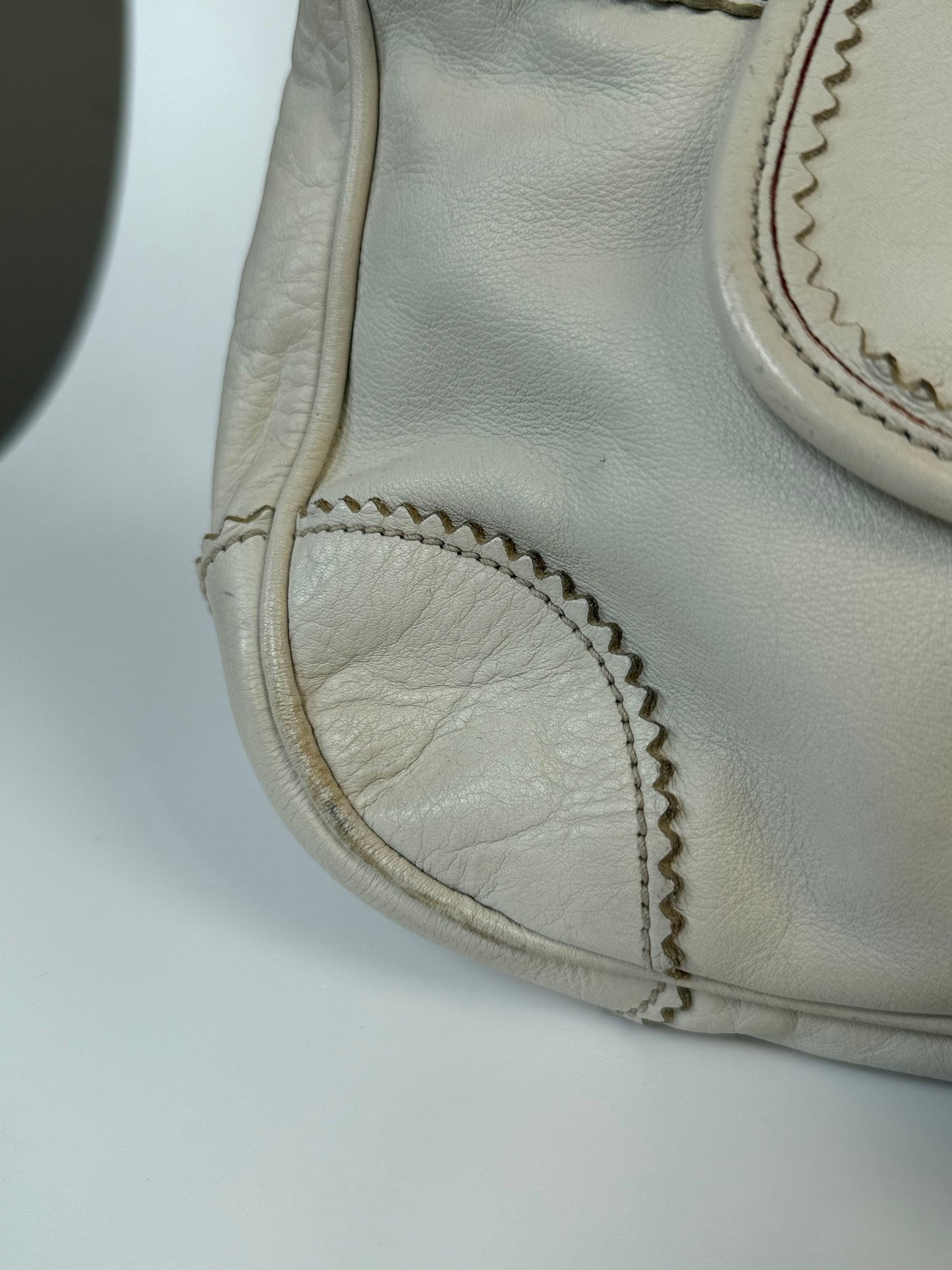 Miu Miu Joie Mini Bag in Cream Leather