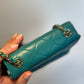 Chanel Mini Camellia Flap Bag in Turquoise Leather