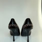 Christian Dior Black & Pink Bow Pointed-Toe Pumps, EU 39