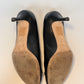 Christian Dior Padlock Heels Black Leather 38
