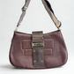 Dior 'Columbus' Shoulder Bag in Brown Leather with Silver Hardware