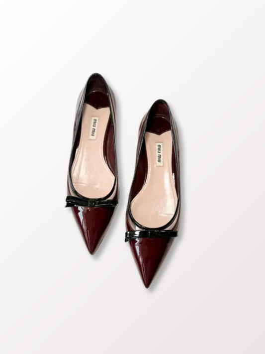Miu Miu Lackleder Ballerinas 38