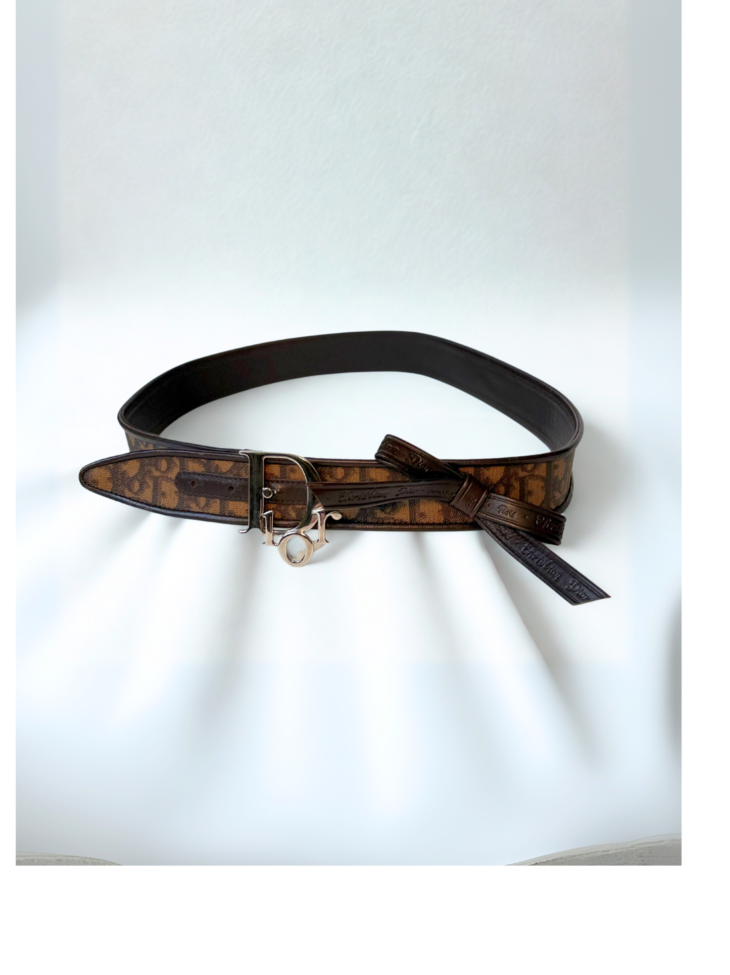 Christian Dior Diorissimo Belt with bow – Size 90