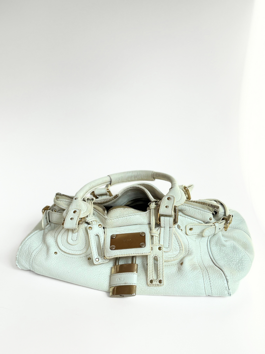 Chloe Paddington Bag white 