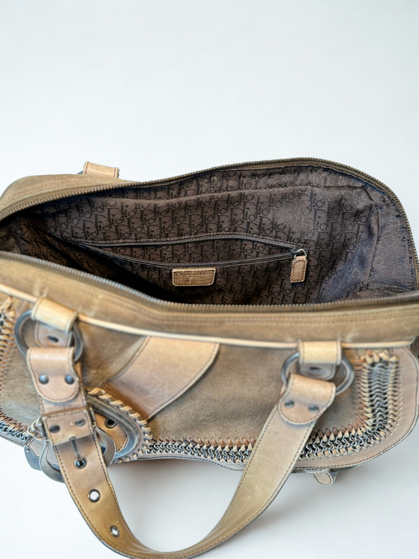 Dior Gaucho Chain Bag in Suede – 2008