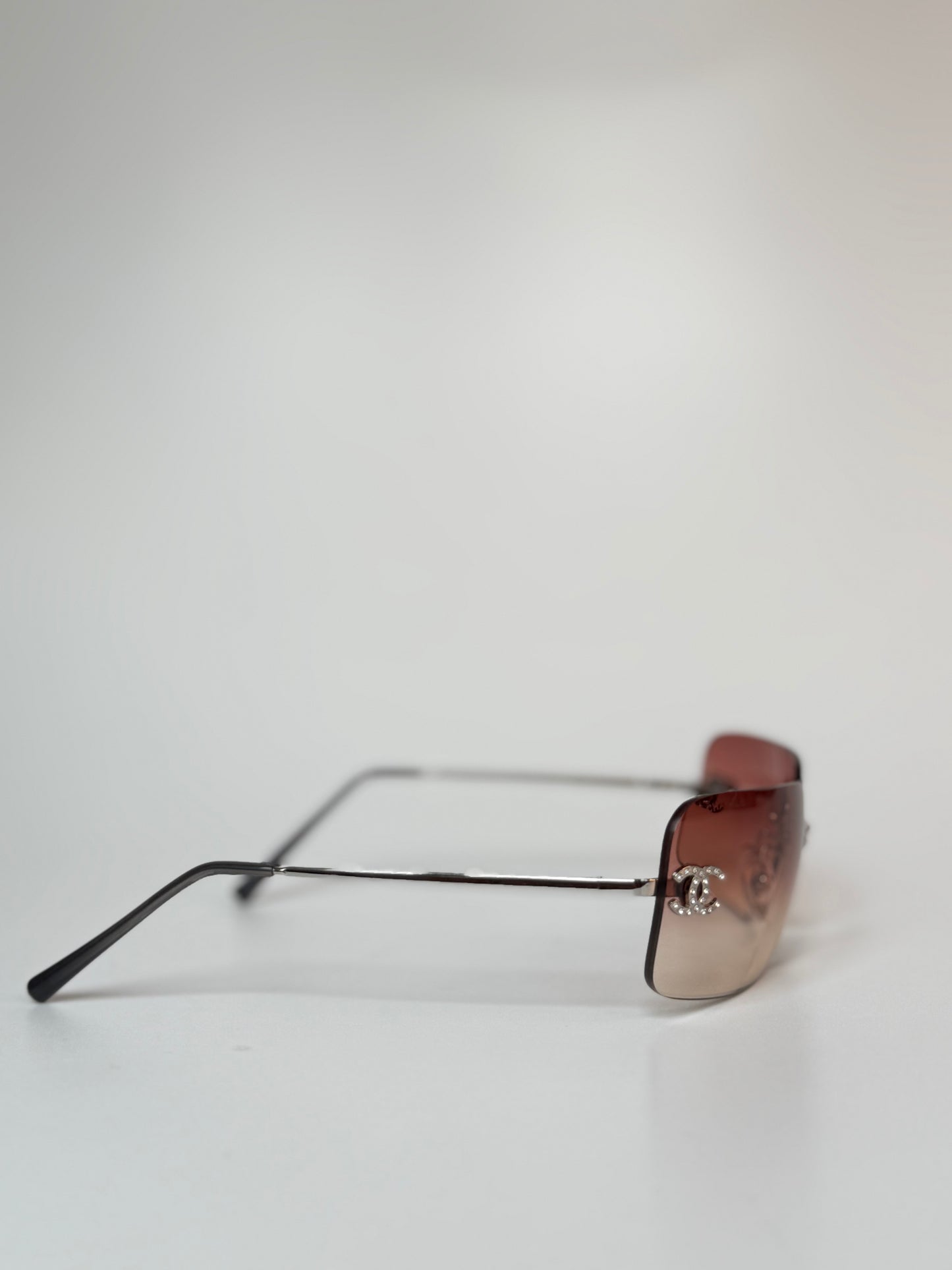 Chanel Vintage Rimless Sunglasses rhinestones – Model 4017D C12489