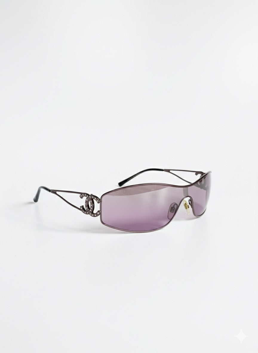Chanel 4073 pink sunglasses – iconic vintage eyewear with CC logo temple